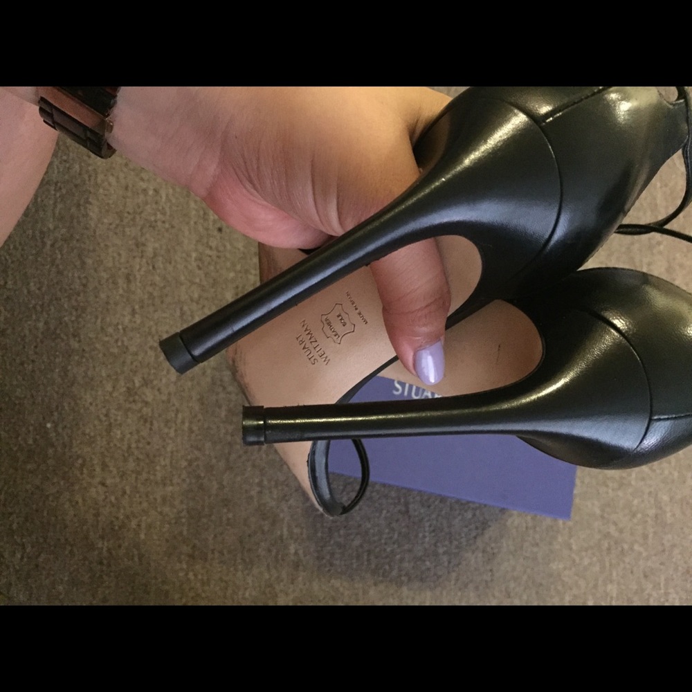 Stuart Weitzman Nudistsong Black Nappa - Picture 4 of 6